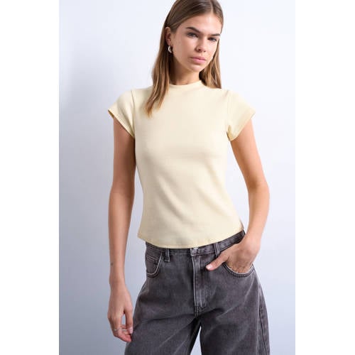 TOPSHOP T-shirt lichtgeel afbeelding