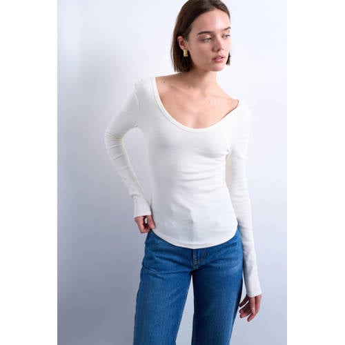 TOPSHOP longsleeve ecru afbeelding