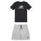 New Balance T-shirt + short zwart/grijs