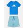 New Balance T-shirt + short blauw