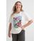 GREAT LOOKS T-shirt met printopdruk off-white