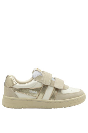 Hawk Mirror sneakers wit/beige/goud