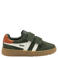 Gola Viper Strap suède sneakers donkergroen/wit