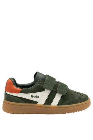 Viper Strap suède sneakers donkergroen/wit