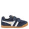 Gola Harrier Strap suède sneakers donkerblauw/wit