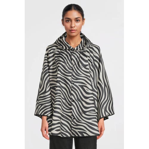 Liu Jo poncho met zebraprint zwart/wit afbeelding