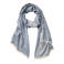 Liu Jo sjaal met logoprint blauw