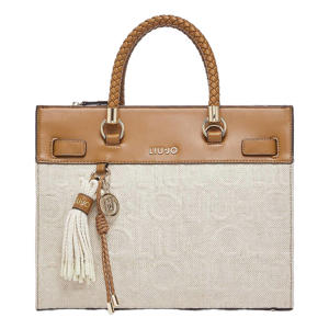 handtas Manh cognac/beige