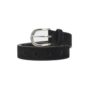 suède riem Cut it Out Heart zwart
