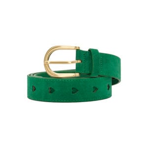 suède riem Cut it Out Heart groen