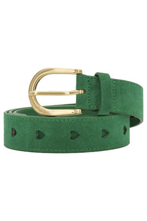 suède riem Cut it Out Heart groen