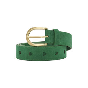 suède riem Cut it Out Heart groen