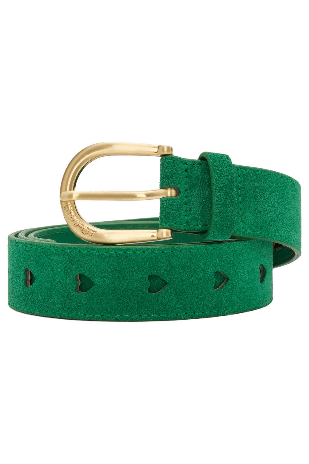 Fabienne Chapot suède riem Cut it Out Heart groen