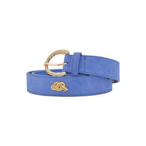 suède riem Studded Marina blauw