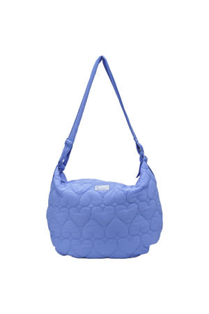 doorgestikte crossbody tas Fabio Maxi blauw