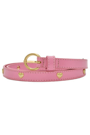 leren riem Bold Love Small roze