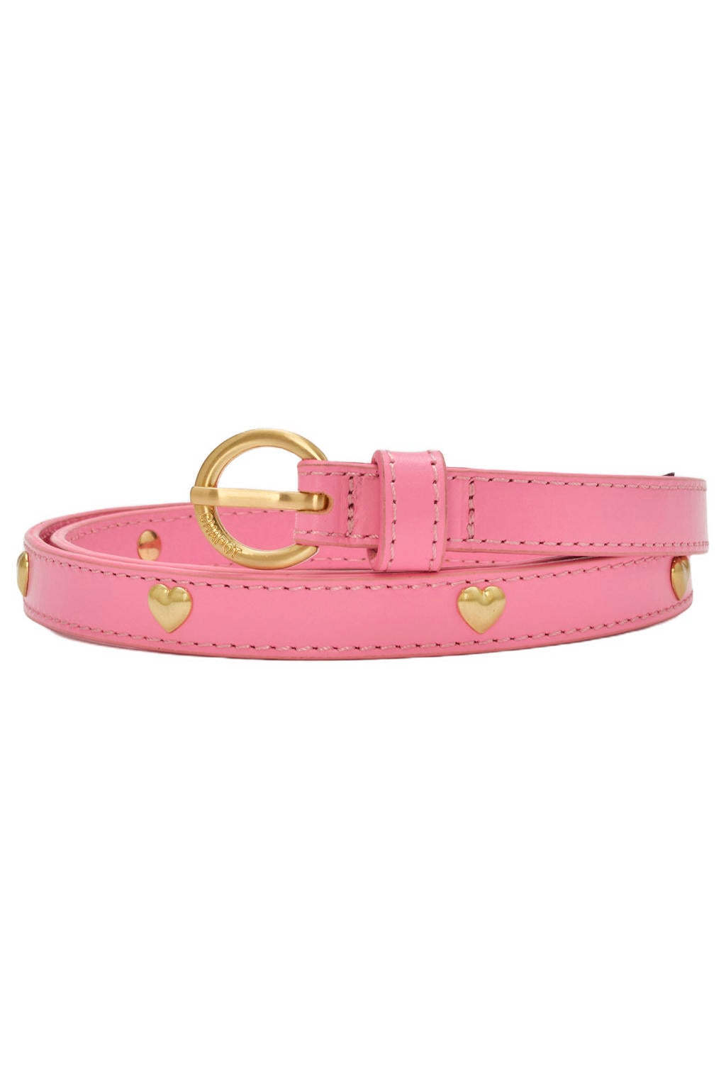 Fabienne Chapot leren riem Bold Love Small roze
