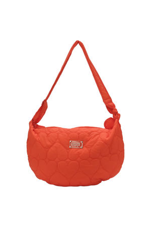 doorgestikte crossbody tas Fabio oranje
