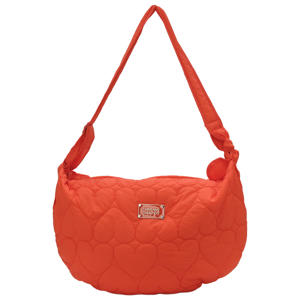 doorgestikte crossbody tas Fabio oranje