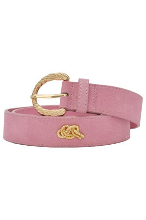 suède riem Studded Marina roze