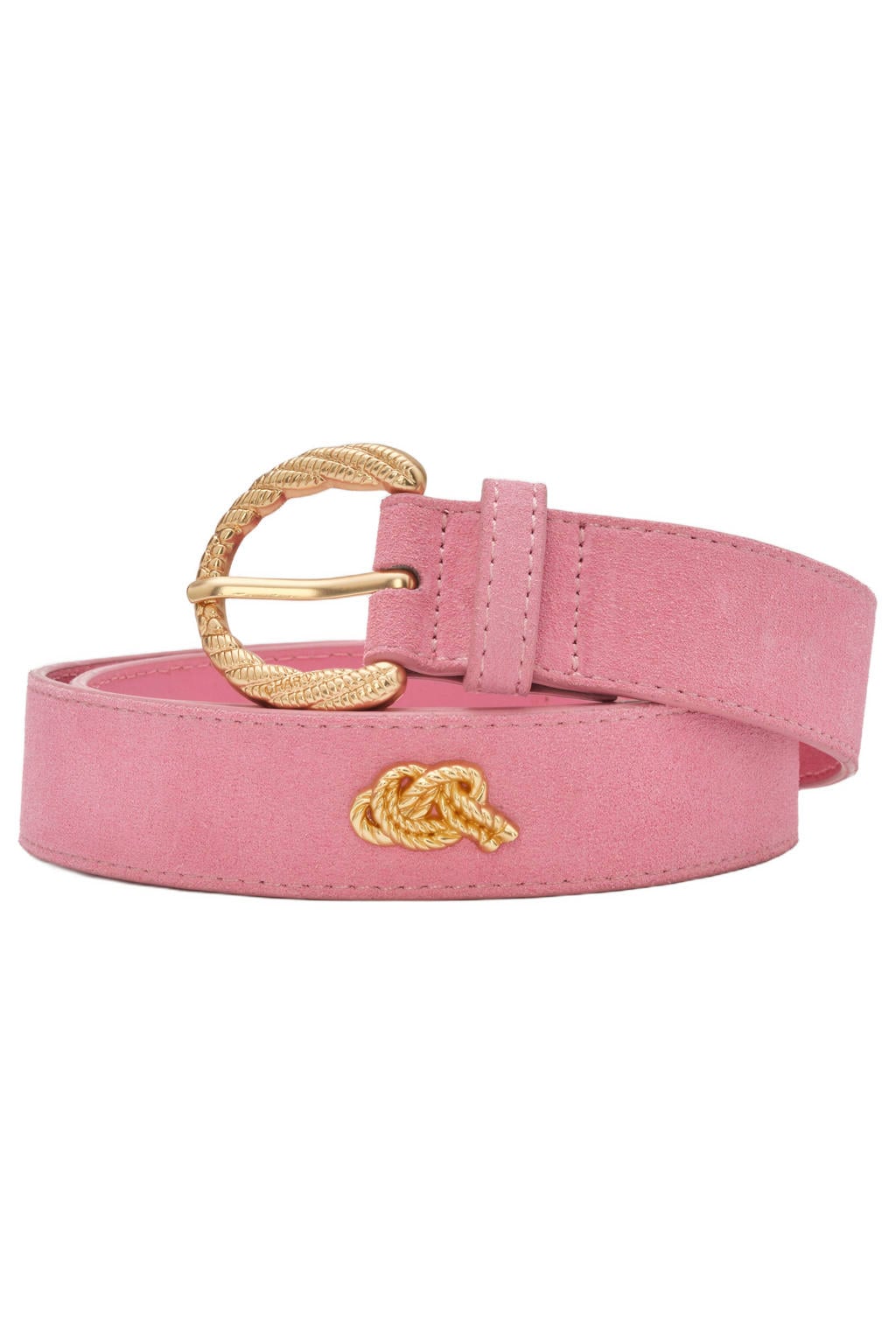 Fabienne Chapot suède riem Studded Marina roze