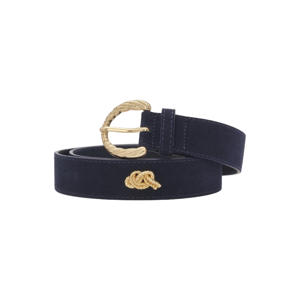 suède riem Studded Marina donkerblauw