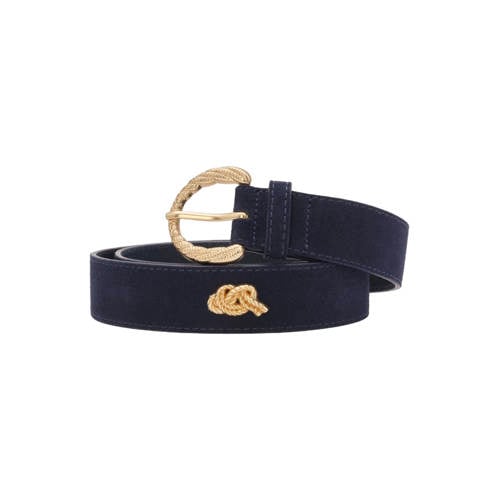 Fabienne Chapot suède riem Studded Marina donkerblauw afbeelding