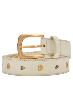 suède riem One After Another ecru