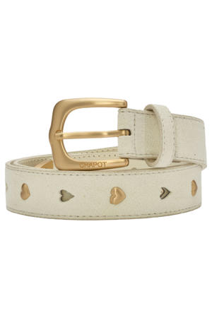 suède riem One After Another ecru