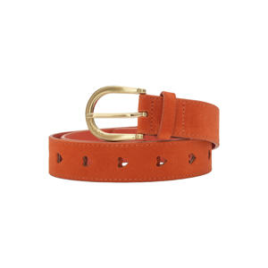 suède riem Cut it Out Heart oranje