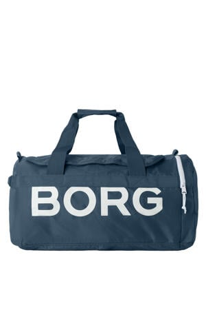 sporttas met logo blauw