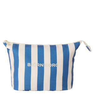 gestreepte toilettas blauw