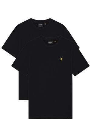 T-shirt - zwart (set van 2)