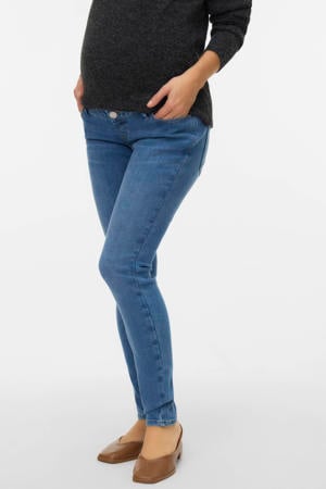 high waist zwangerschaps skinny jeans medium blue denim