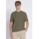 Aeden relaxed T-shirt met ingebreid patroon groen
