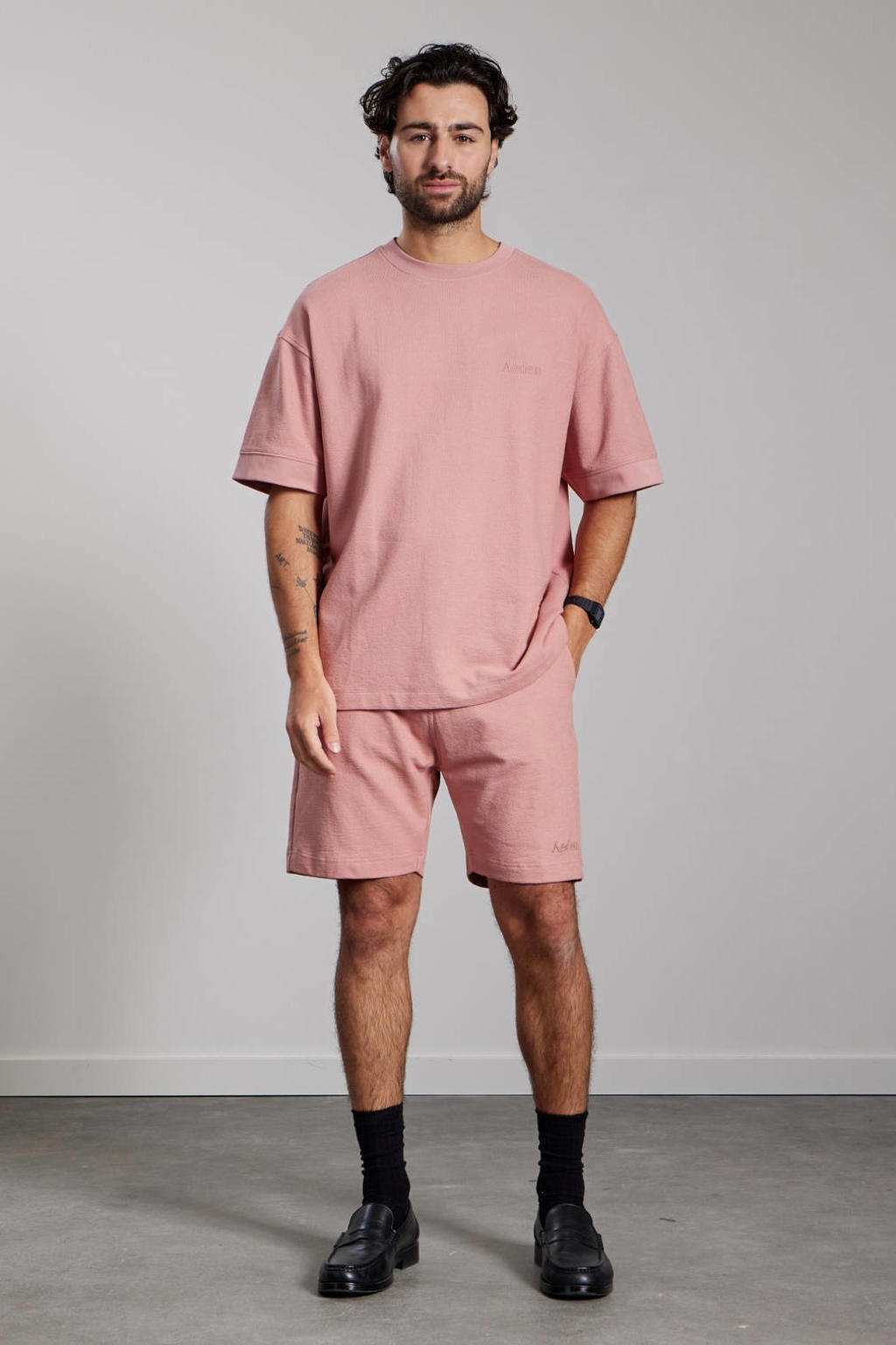 Aeden regular sweatshort roze