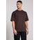 Aeden oversized T-shirt met backprint bruin