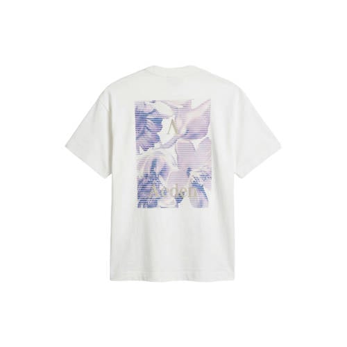 Aeden oversized T-shirt met backprint wit afbeelding