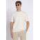 Aeden relaxed T-shirt met ingebreid patroon wit