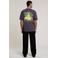 Aeden regular T-shirt met backprint grijs