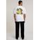 Aeden regular T-shirt met backprint wit