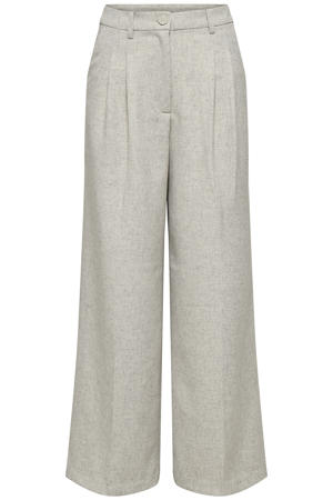 regular waist casual broek beige
