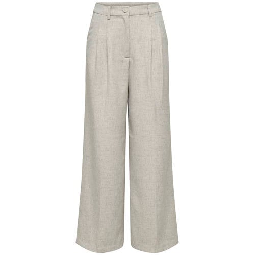 JDY regular waist casual broek beige afbeelding