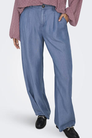 denim regular waist casual broek blauw