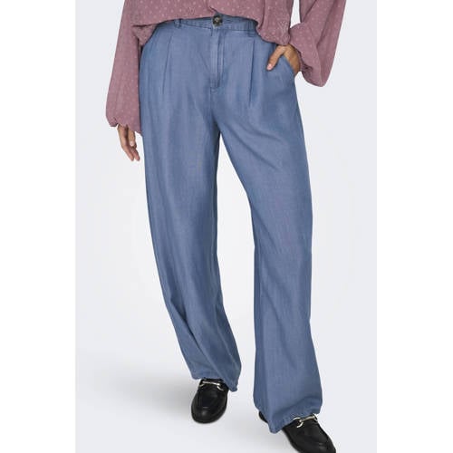 JDY denim regular waist casual broek blauw afbeelding