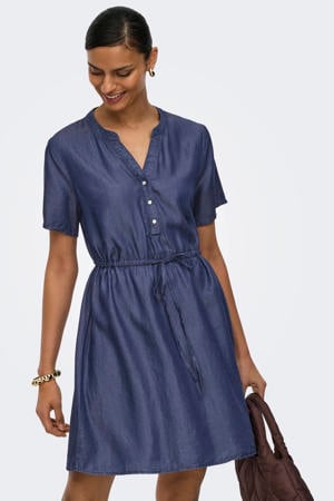 A-lijn jurk dark blue denim