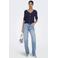 JDY gebreid vest donkerblauw ajour