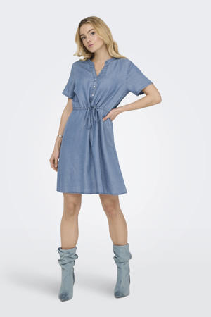 A-lijn jurk medium blue denim