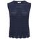 JDY top donkerblauw gebreid