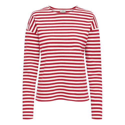 JDY gestreepte longsleeve rood afbeelding